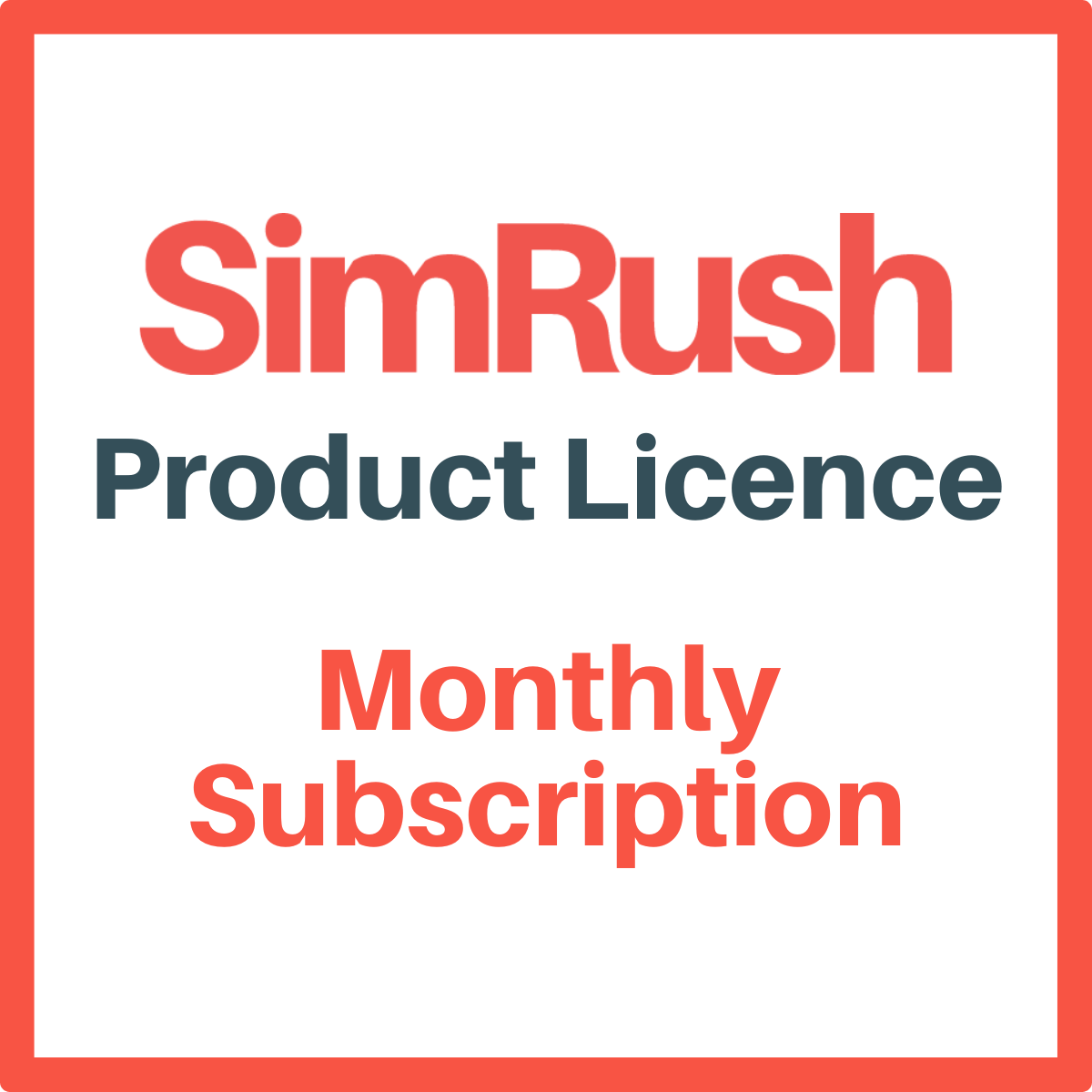 Licence Only | Monthly Subscription