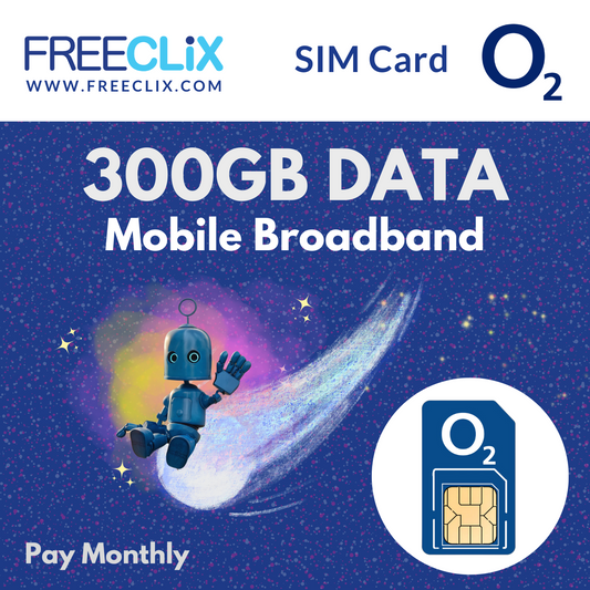 O2 eSIM 300GB Data Only SIM
