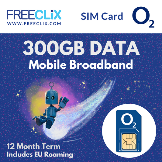 O2 300GB Data Only SIM + RLAH