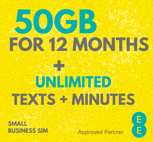 EE Business SIM £19pm 50GB Data and Unlimited Mins & Texts - 12 month