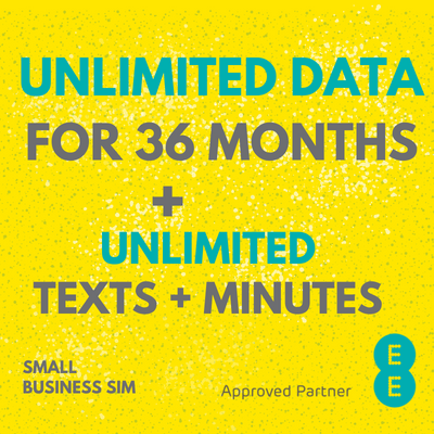 EE Business Data SIM - £26pm Unlimited Data, Mins & Texts - 36 Month