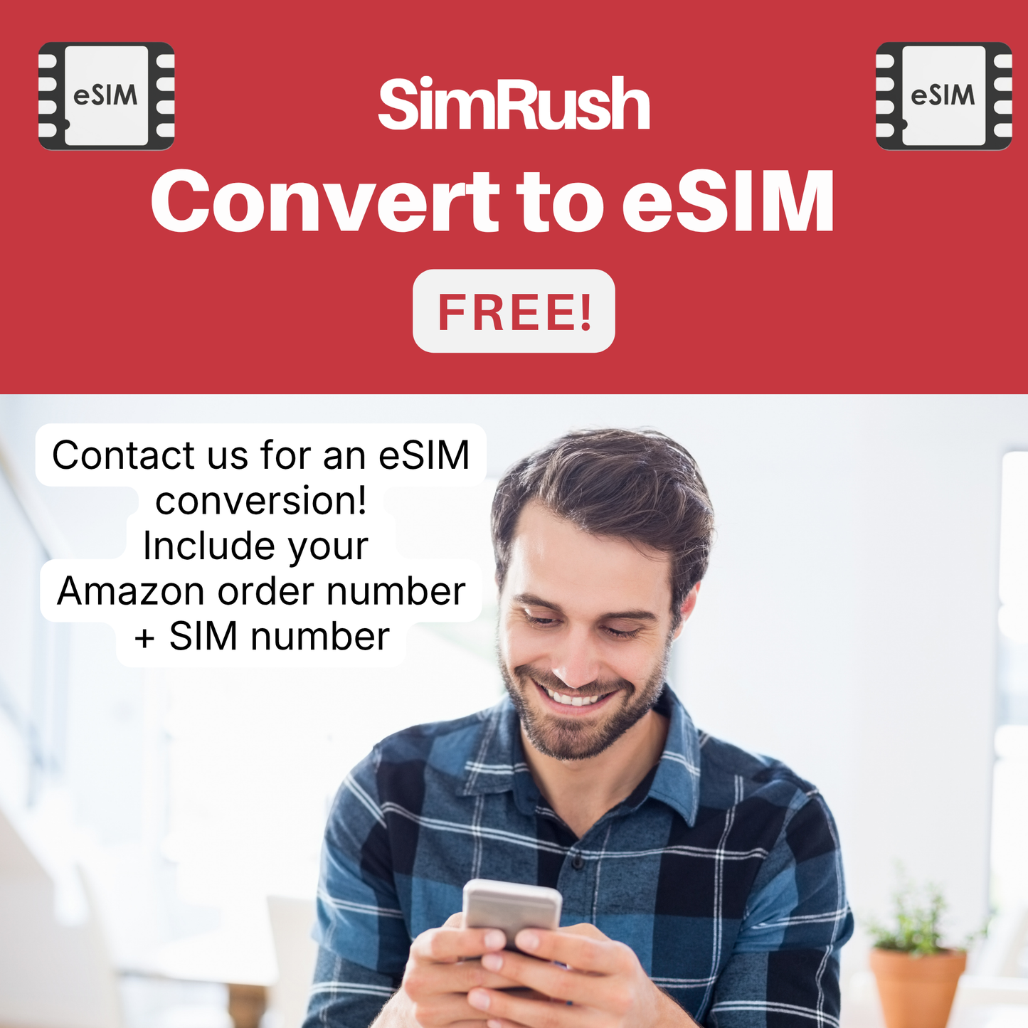Vodafone Unlimited 4G/5G Voice & Data SIM Card - No Contract - £25.00 Rolling Subscription