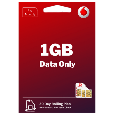 Vodafone 1GB Data only SIM Plan.