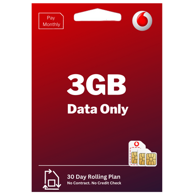 Vodafone 3GB Data only SIM Plan.
