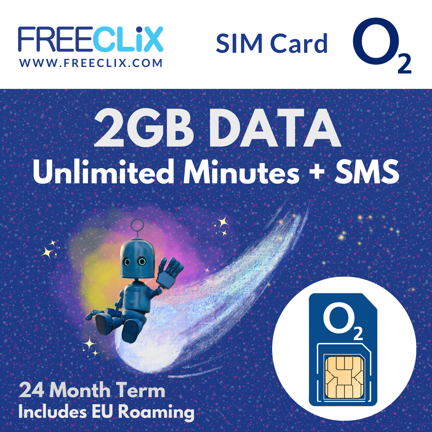 O2 2GB Data + Unlimited Minutes & Texts + RLAH