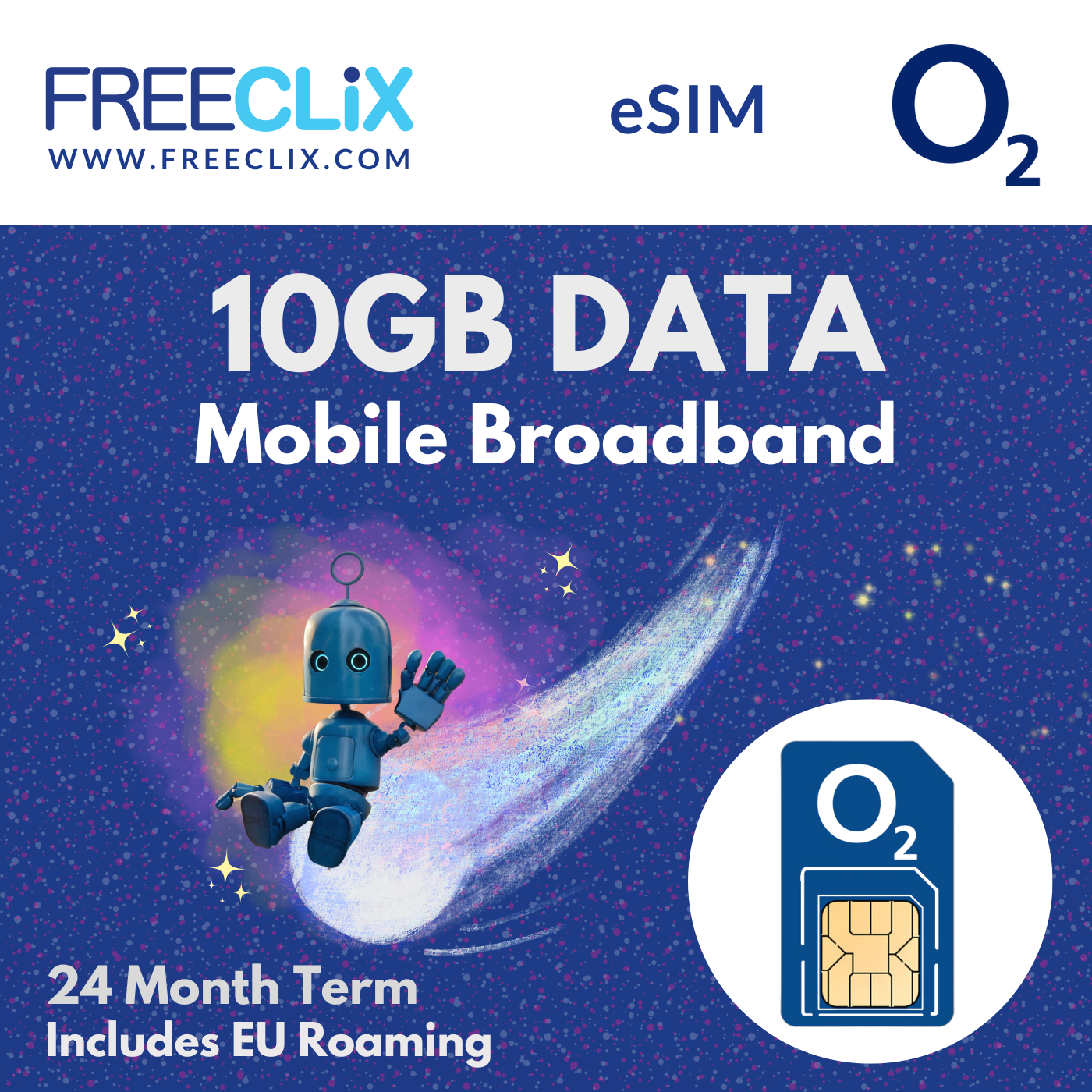 O2 10GB Data Only SIM + RLAH