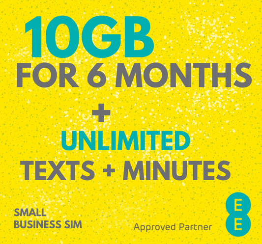 EE Business SIM £18pm 10GB Data and Unlimited Mins & Texts - 6 month