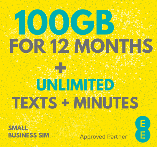 EE Business SIM £21pm 100GB Data and Unlimited Mins & Texts - 12 month