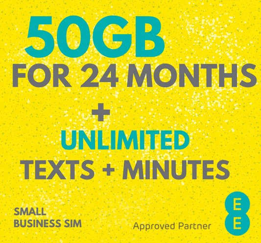 EE Business SIM £17pm 50GB Data and Unlimited Mins & Texts - 24 month