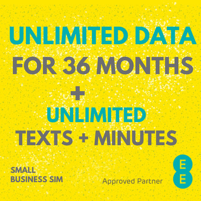 EE Business Data SIM - £36pm Unlimited Data, Mins & Texts - 36 Month