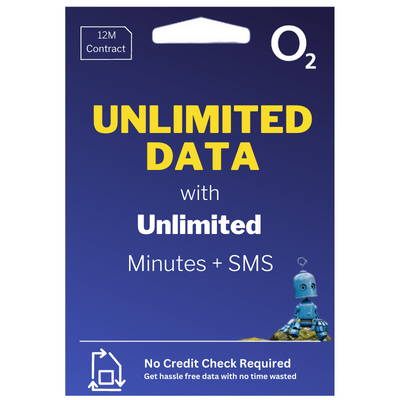 O2 Unlimited Voice & Data SIM (12 Month Term)